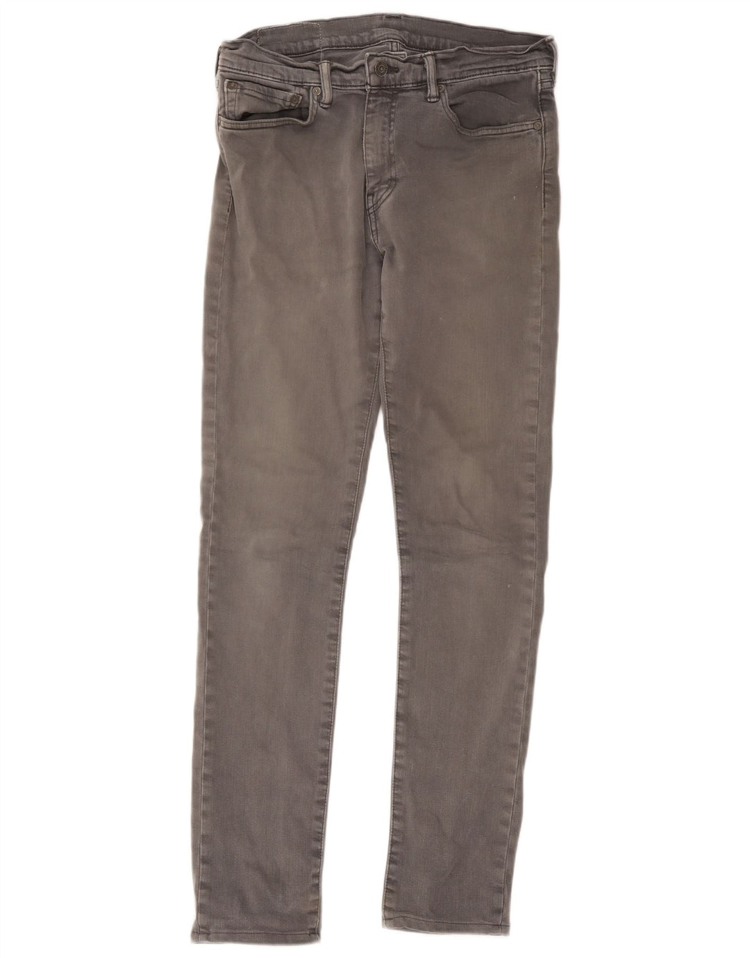 Vaqueros pitillo para hombre Levi's W32 L34 Algodón gris