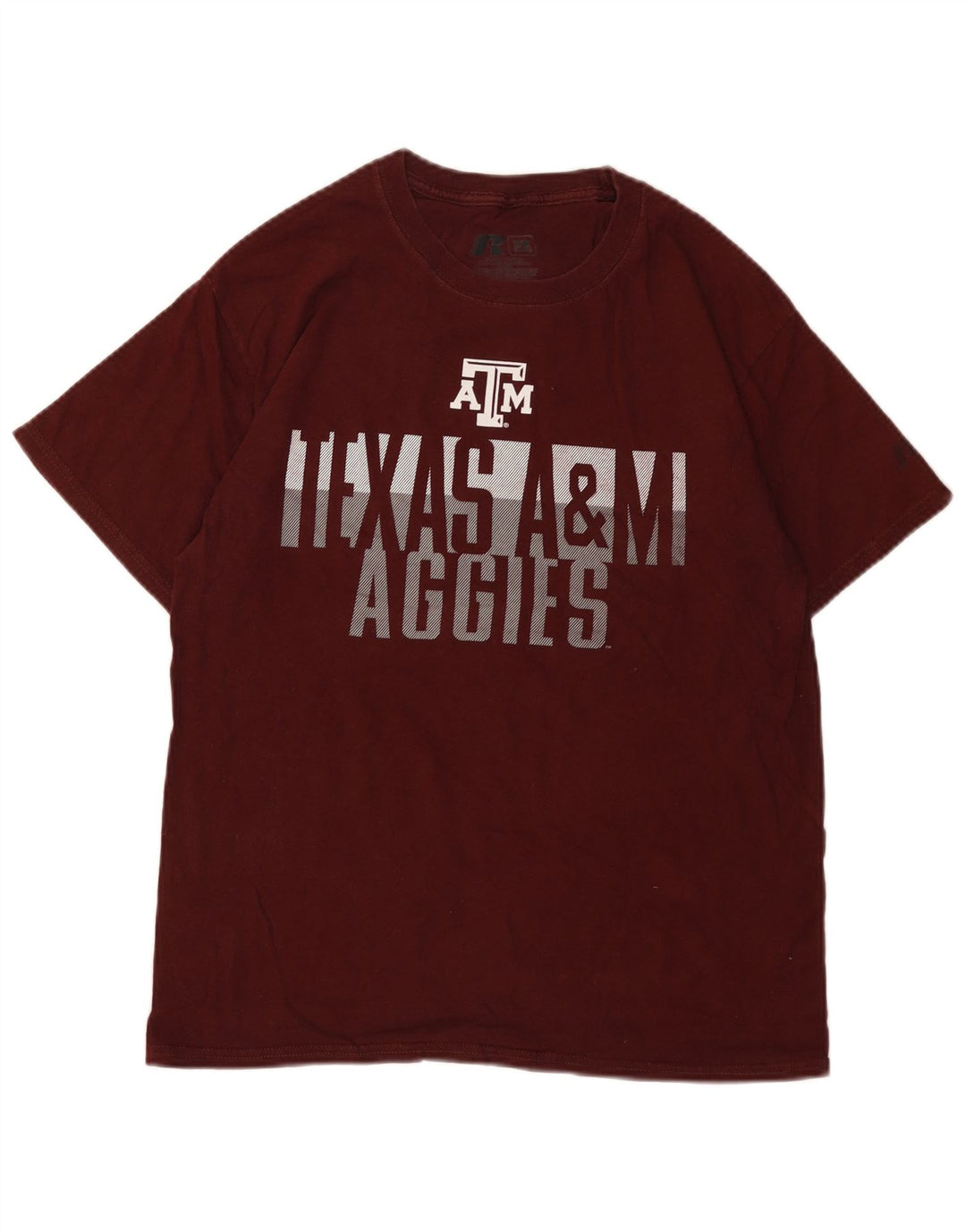 RUSSELL ATHLETIC Camiseta gráfica para hombre Top UK 38/40 Medium Borgoña