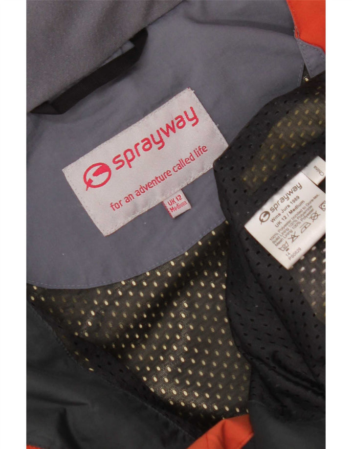 Sprayway Chaqueta impermeable con capucha para mujer UK 40 Poliéster naranja medio