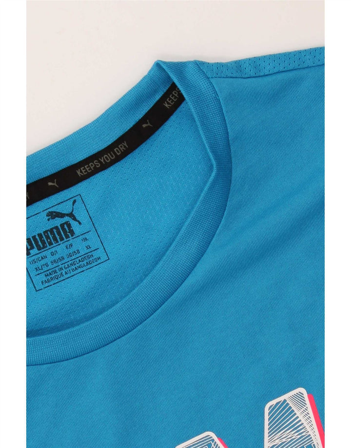 Puma Camiseta gráfica para hombre Top XL Azul