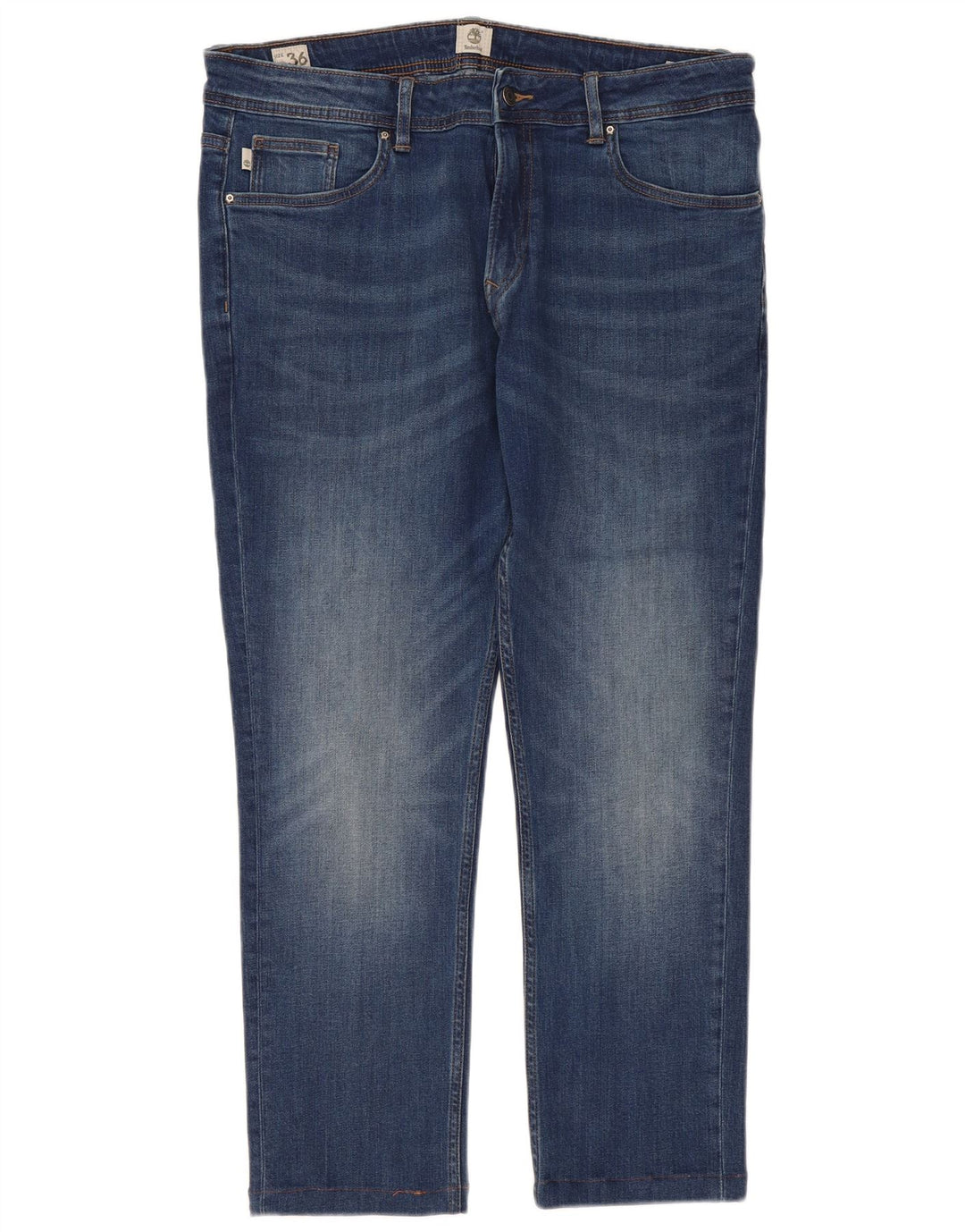 Timberland Vaqueros Rectos Mujer W36 L29 Algodón Azul