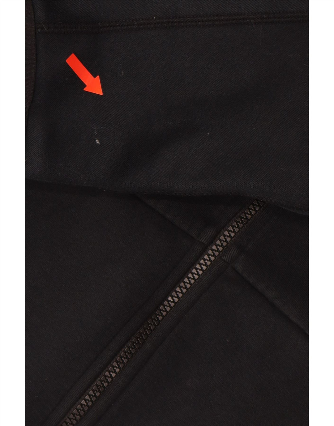 NIKE Sudadera con capucha y cremallera para hombre, algodón negro mediano