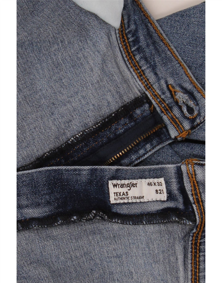 WRANGLER Vaqueros rectos Texas para hombre W46 L32 azul