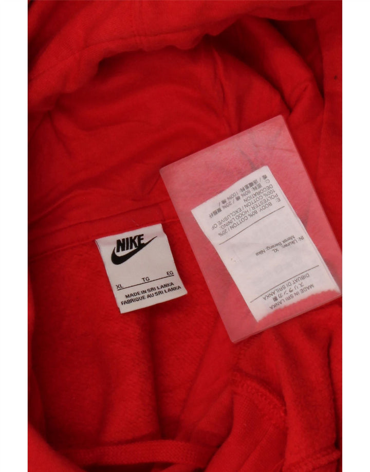 NIKE Sudadera con capucha para hombre Jumper XL Rojo Algodón