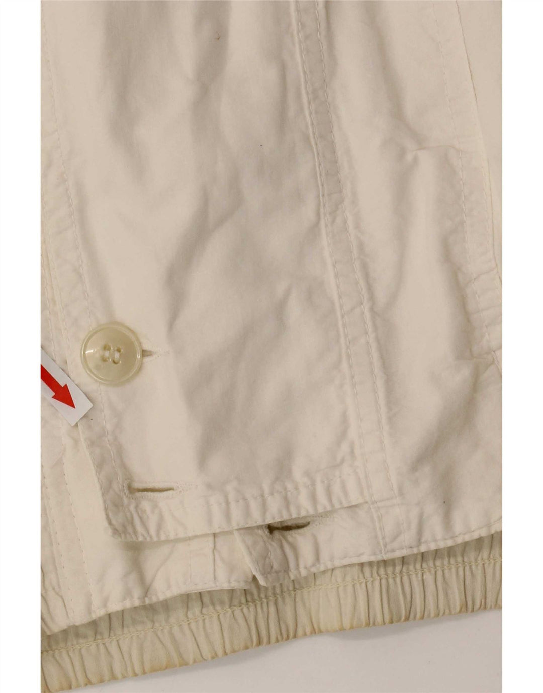 Vintage hombres bombardero chaqueta Reino Unido 36 pequeño blanco