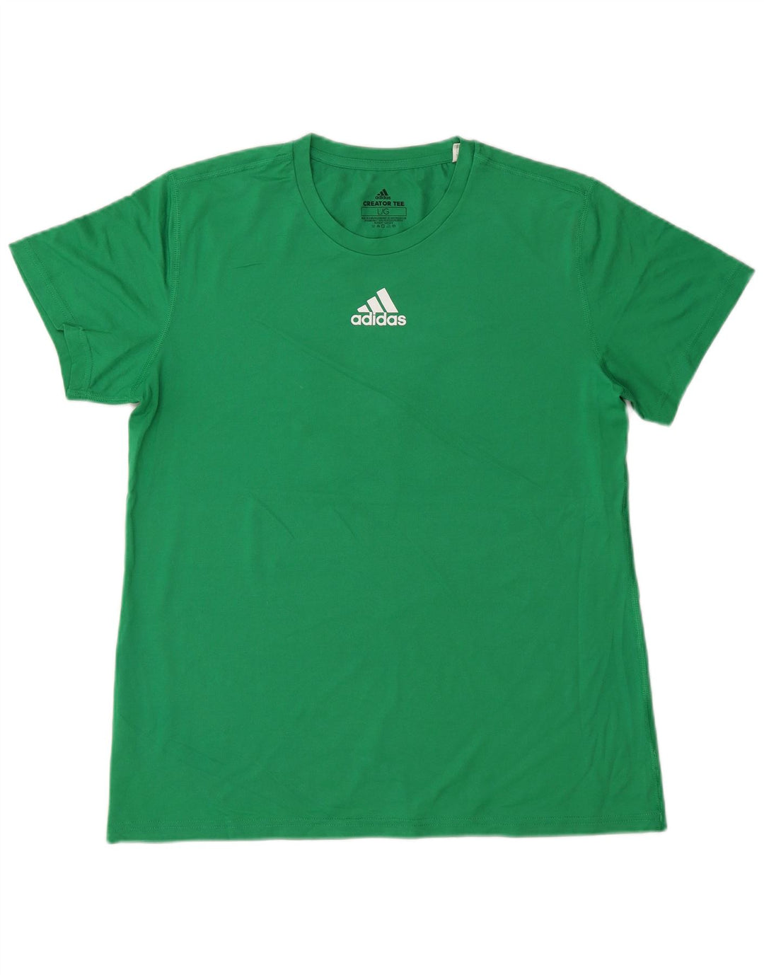 ADIDAS Camiseta Climalite para mujer Top UK 16 Grande Poliéster verde