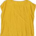 VINTAGE Womens Blouse Top UK 16 Large Yellow Vintage Vintage and Second-Hand Vintage from Messina Hembry 