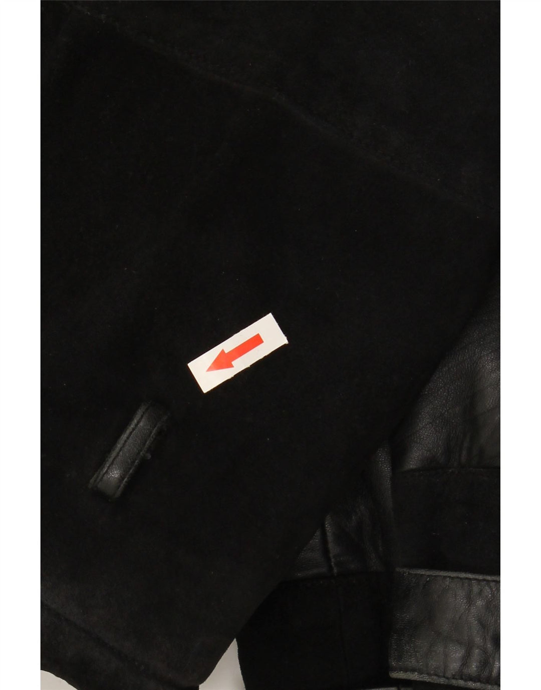 VINTAGE Chaqueta de ante para mujer IT 48 XL Negro