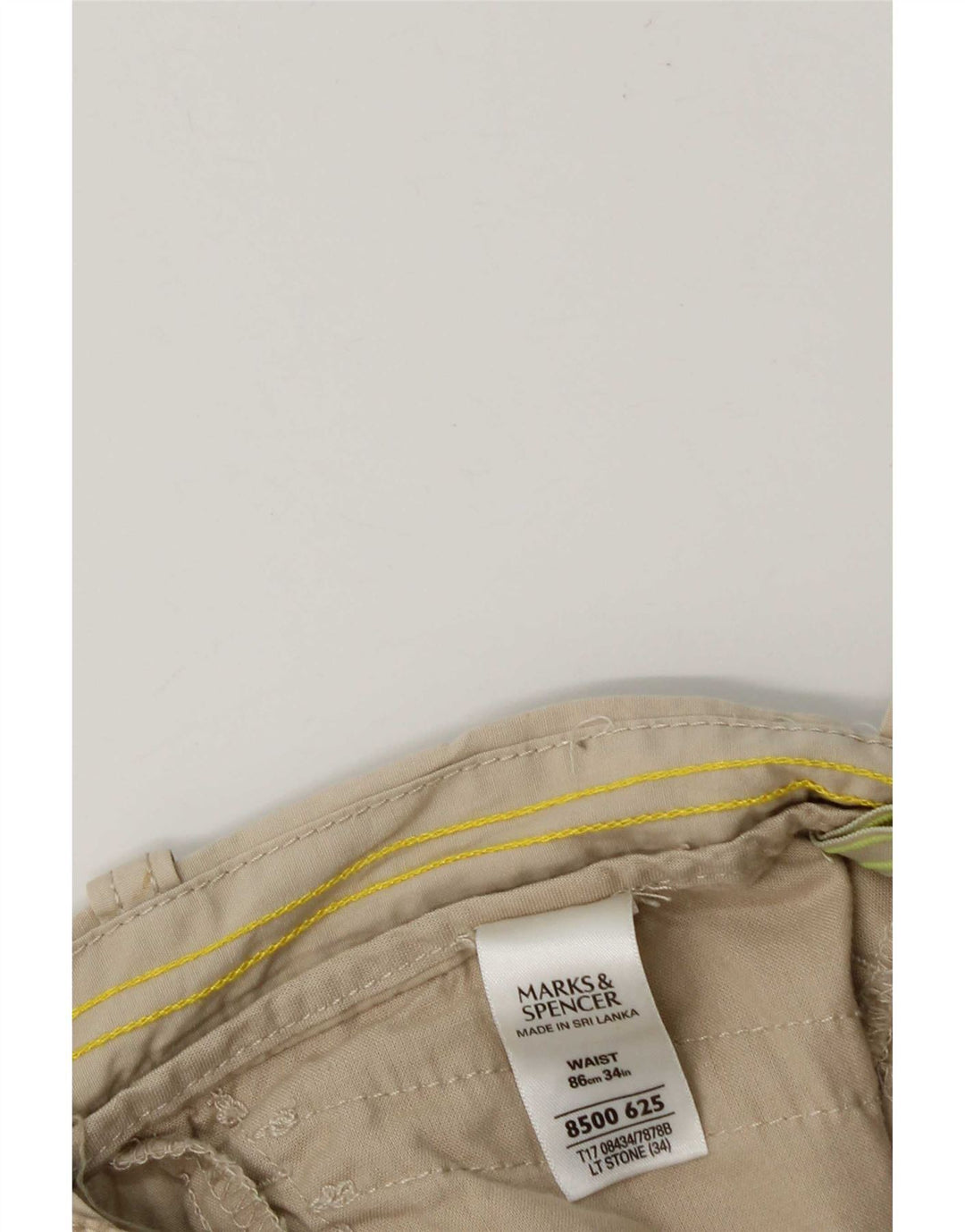 Marks & Spencer Bermudas tipo cargo para hombre W34 Algodón beige grande