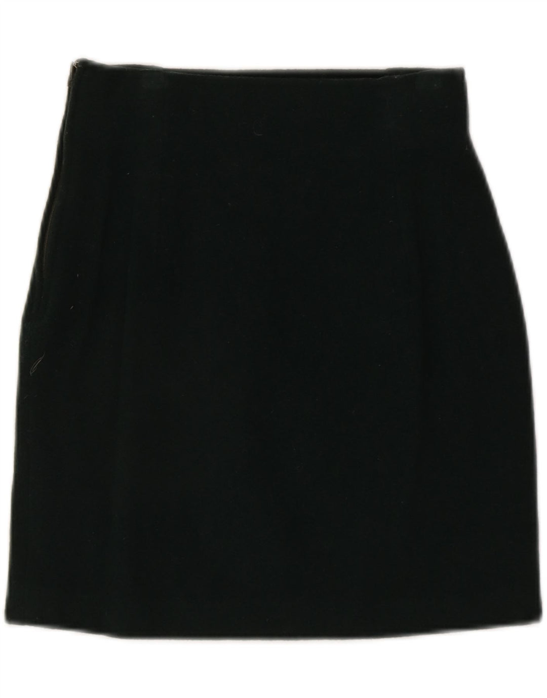 VINTAGE Womens Straight Skirt IT 42 Medium W26 Green Wool Vintage Vintage and Second-Hand Vintage from Messina Hembry 