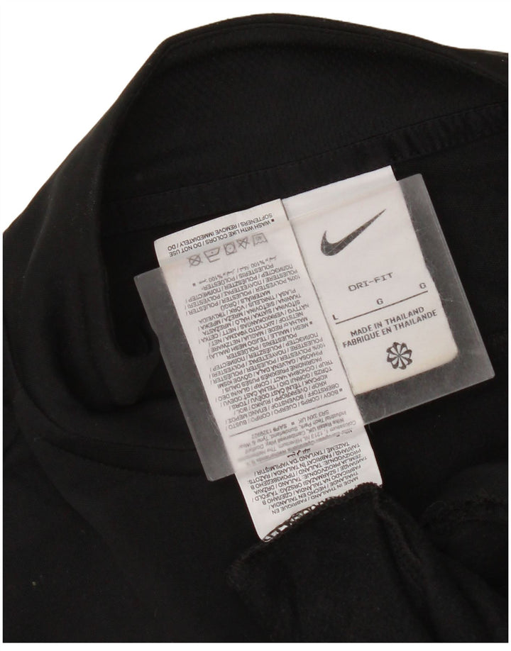 Nike Dri Fit - Chándal con cremallera y cuello para hombre, talla grande, color negro