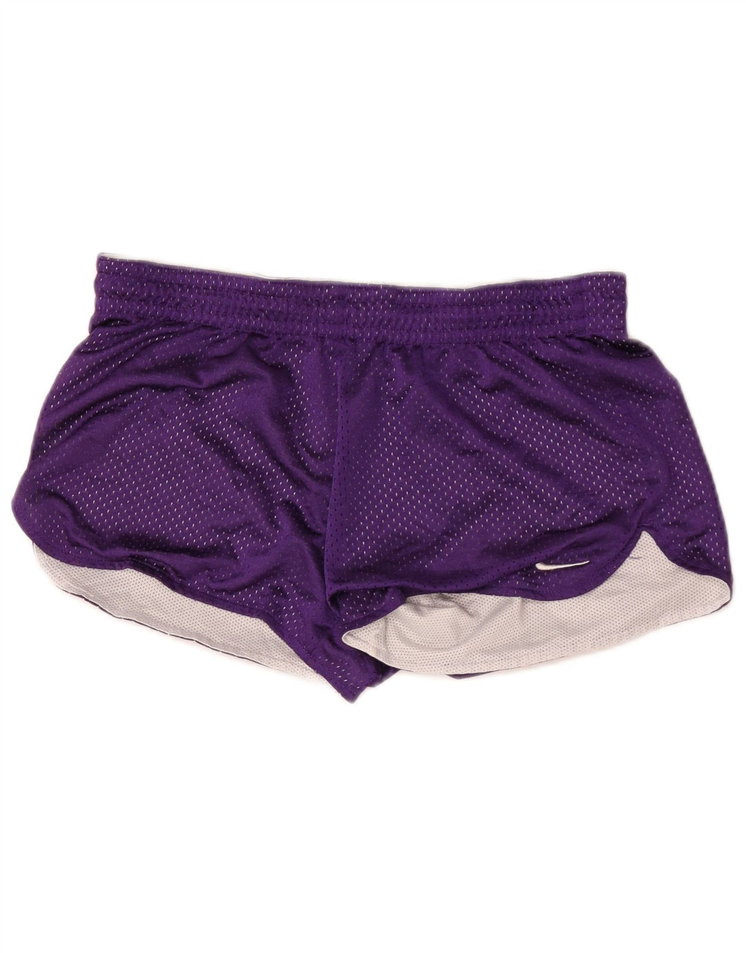 Nike - Pantalones cortos deportivos Dri Fit para mujer US 4/6 pequeño poliéster morado