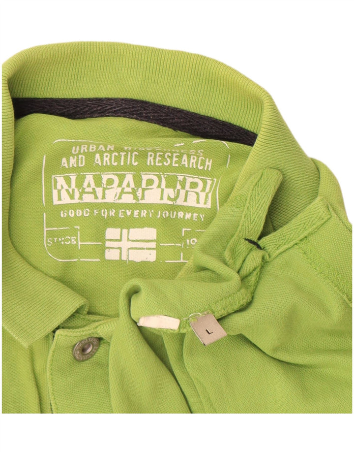 Napapijri Polo Hombre Verde Grande