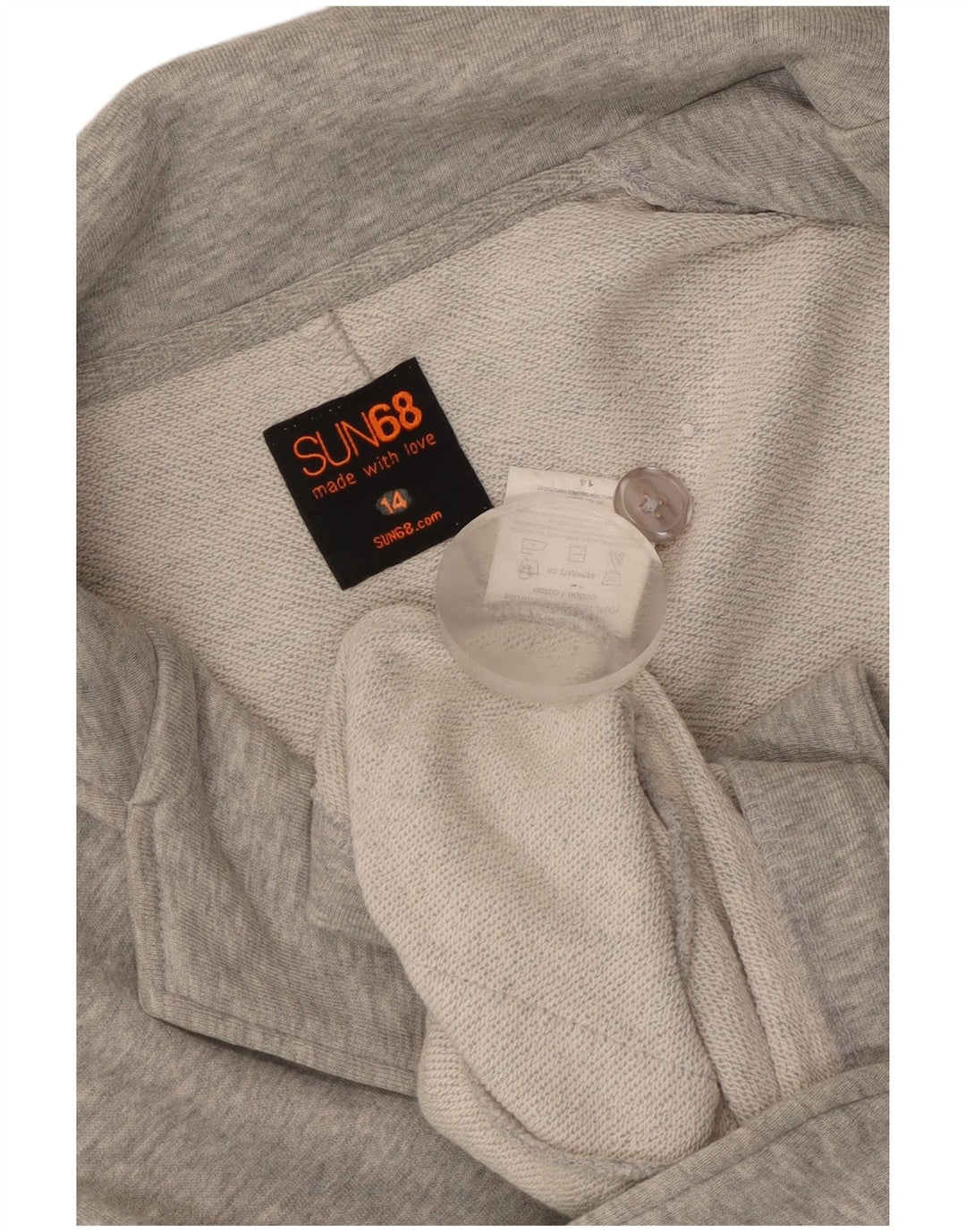 Sun68 Chaqueta tipo blazer de 2 botones para mujer UK 44 Algodón gris medio