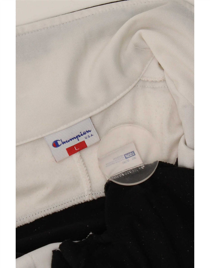 Champion Chaqueta De Chándal Con Gráfico Para Hombre, Grande, Color Negro