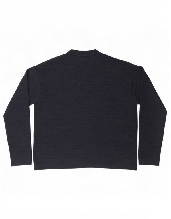 Zara Mujer Suéter De Cuello Redondo De Gran Tamaño UK 10 Small Azul Marino