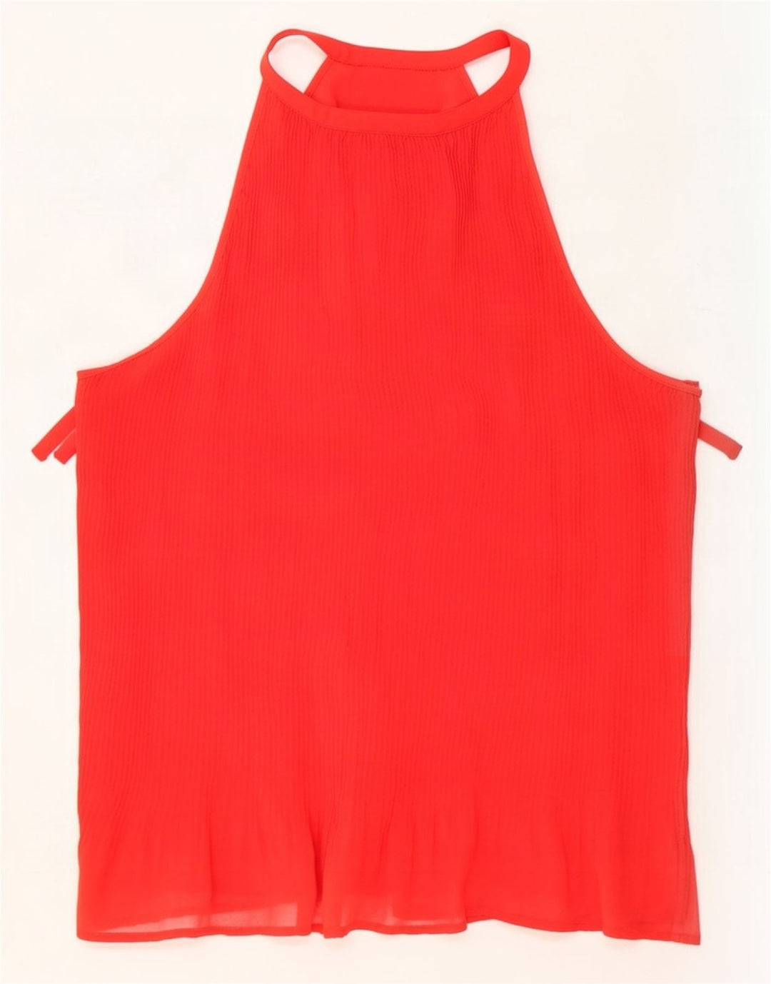 Zara Mujer Halter Top Reino Unido 42 Medio Rojo