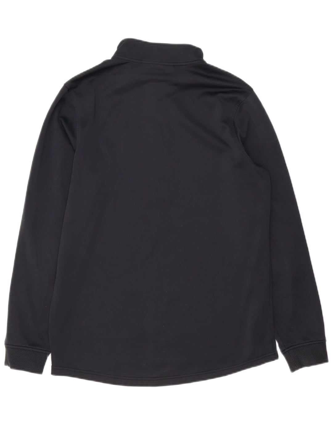 UNDER ARMOUR Sudadera con cuello y cremallera Cold Gear para hombre, talla pequeña, negro
