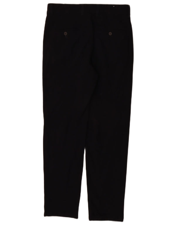 Zara Pantalón chino cónico para hombre EU 36 XS W29 L29 Azul marino Poliéster