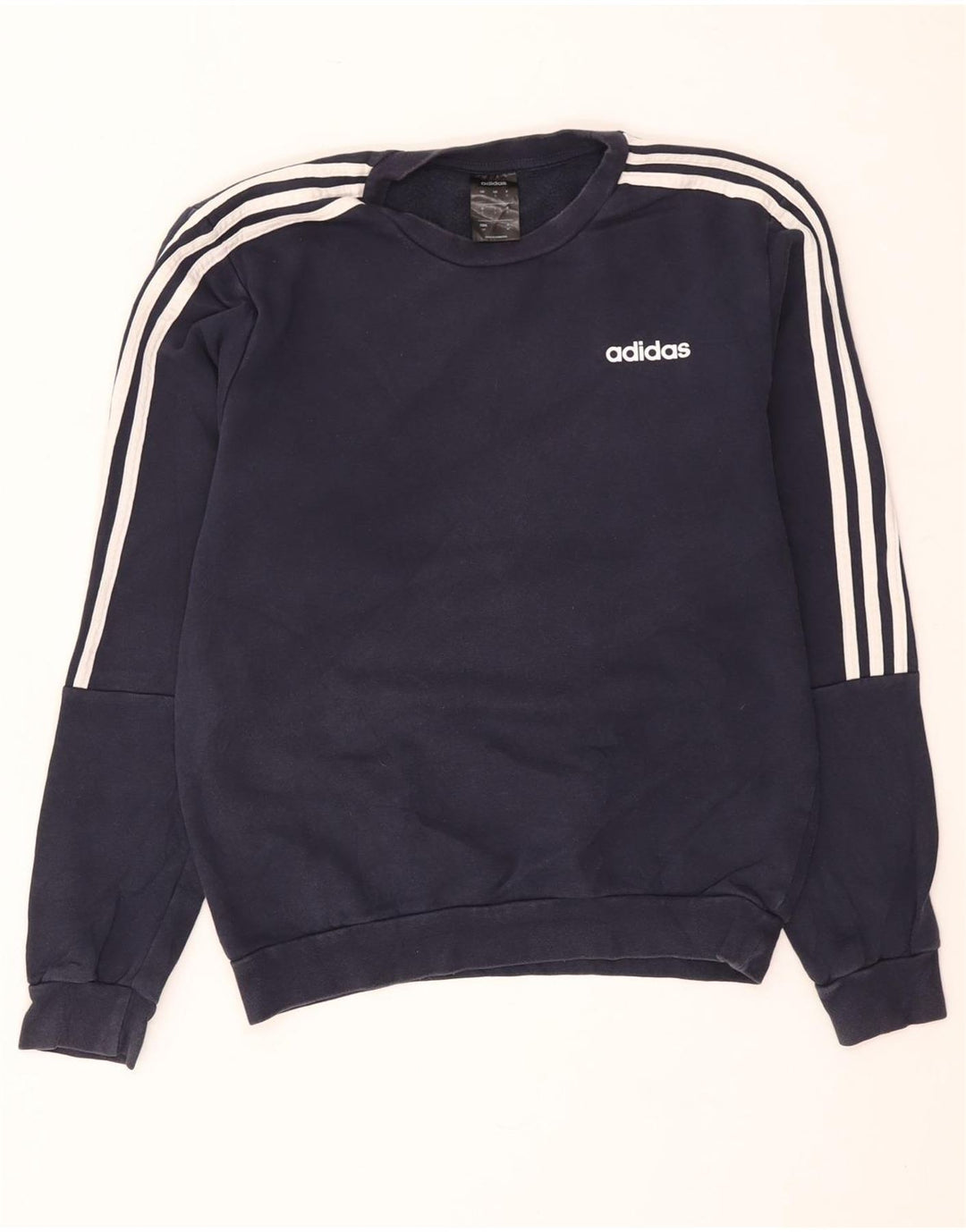 Adidas Hombre Sudadera Jumper Small Azul Marino Algodón