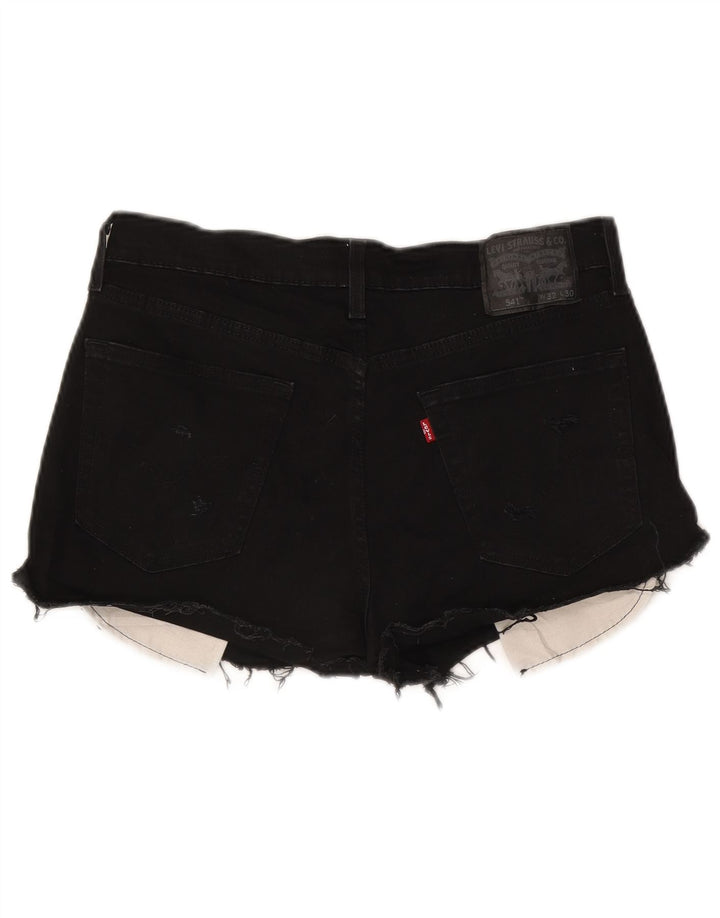 Levi's Mujer 541 Shorts De Mezclilla W32 Grande Algodón Negro