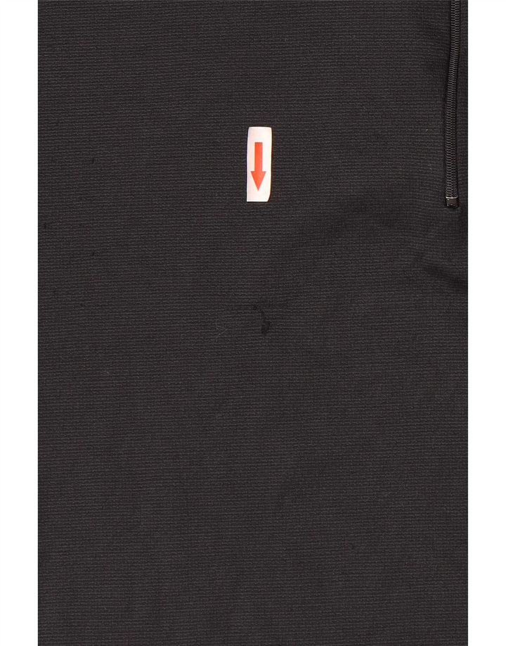 Patagonia Hombre Zip Neck Jersey Chándal Top XL Poliéster Negro
