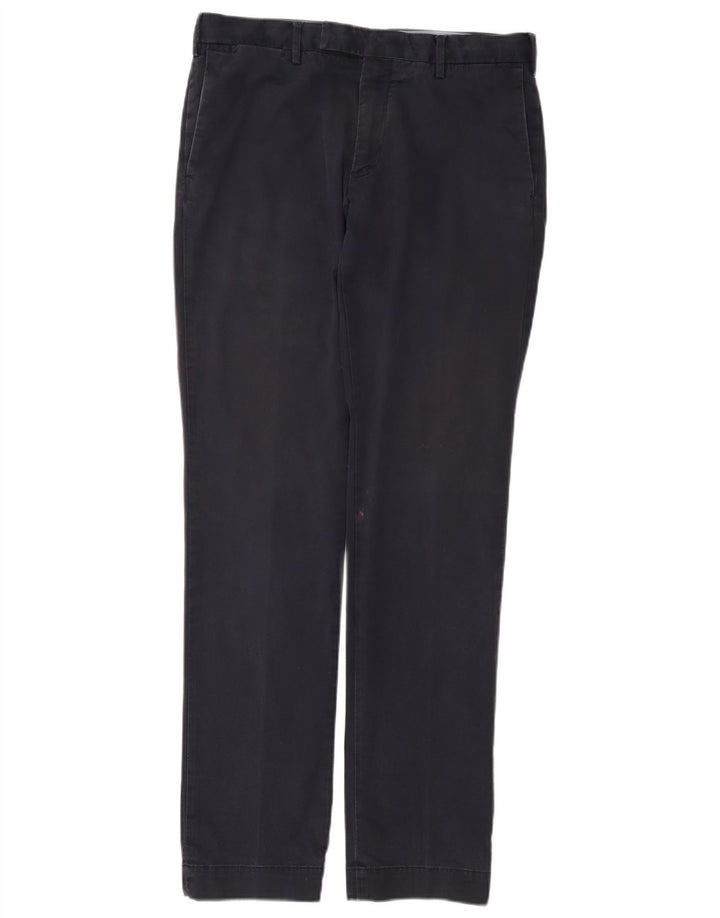 POLO RALPH LAUREN Pantalones de traje elásticos y ajustados para hombre W33 L34 Azul marino