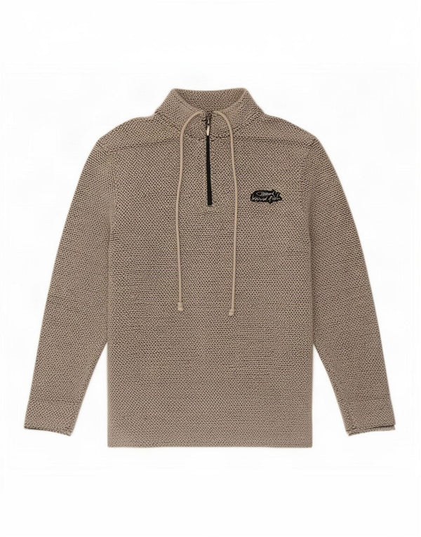 Weird Fish - Sudadera con cuello y cremallera para hombre, talla grande, algodón gris