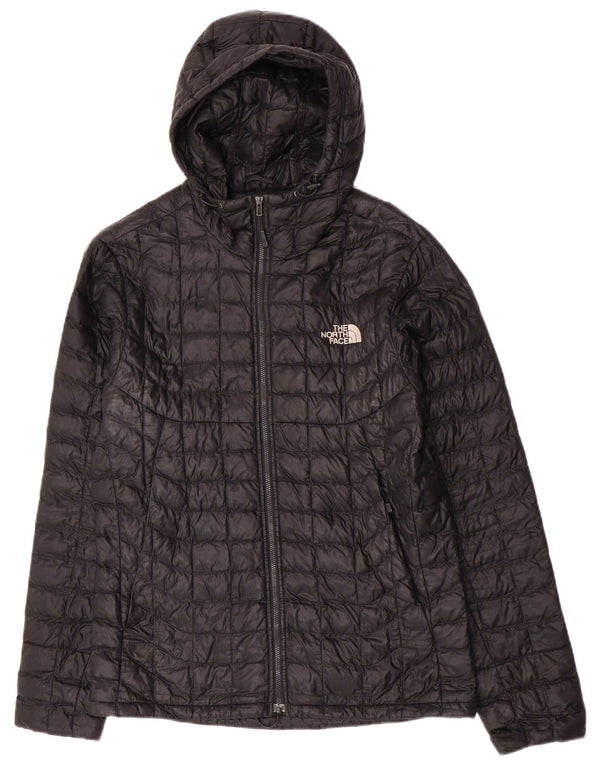 The North Face Chaqueta acolchada con capucha para mujer UK 44 Medium Black Nylon