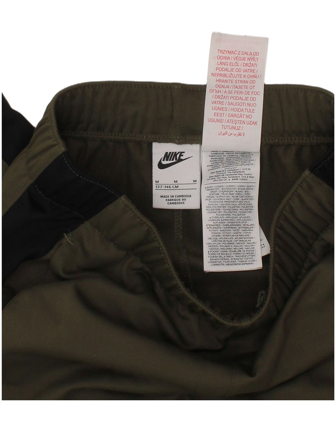 NIKE Pantalones de chándal Climacool para niña, 10-11 años, Mediano, Caqui