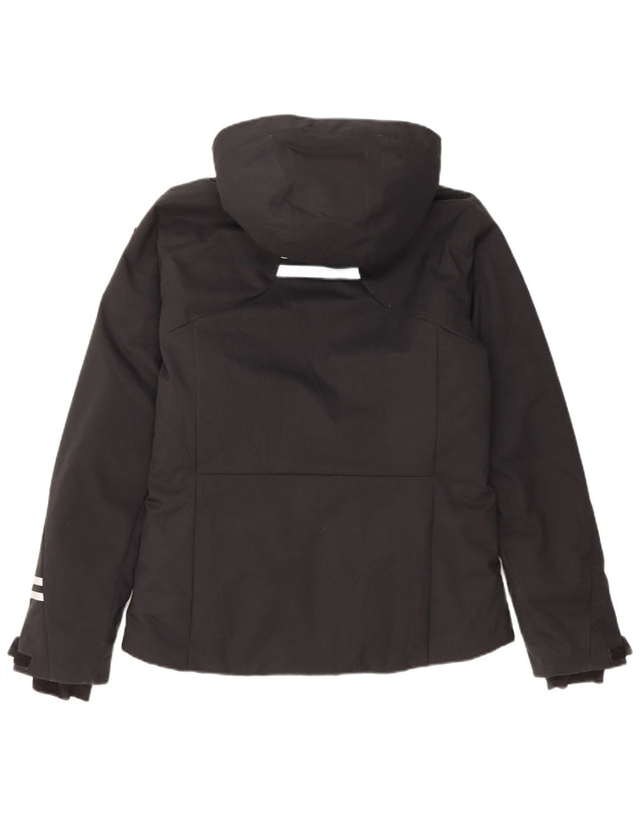 Rossignol Chaqueta impermeable con capucha para mujer UK 44 Grande Poliéster negro