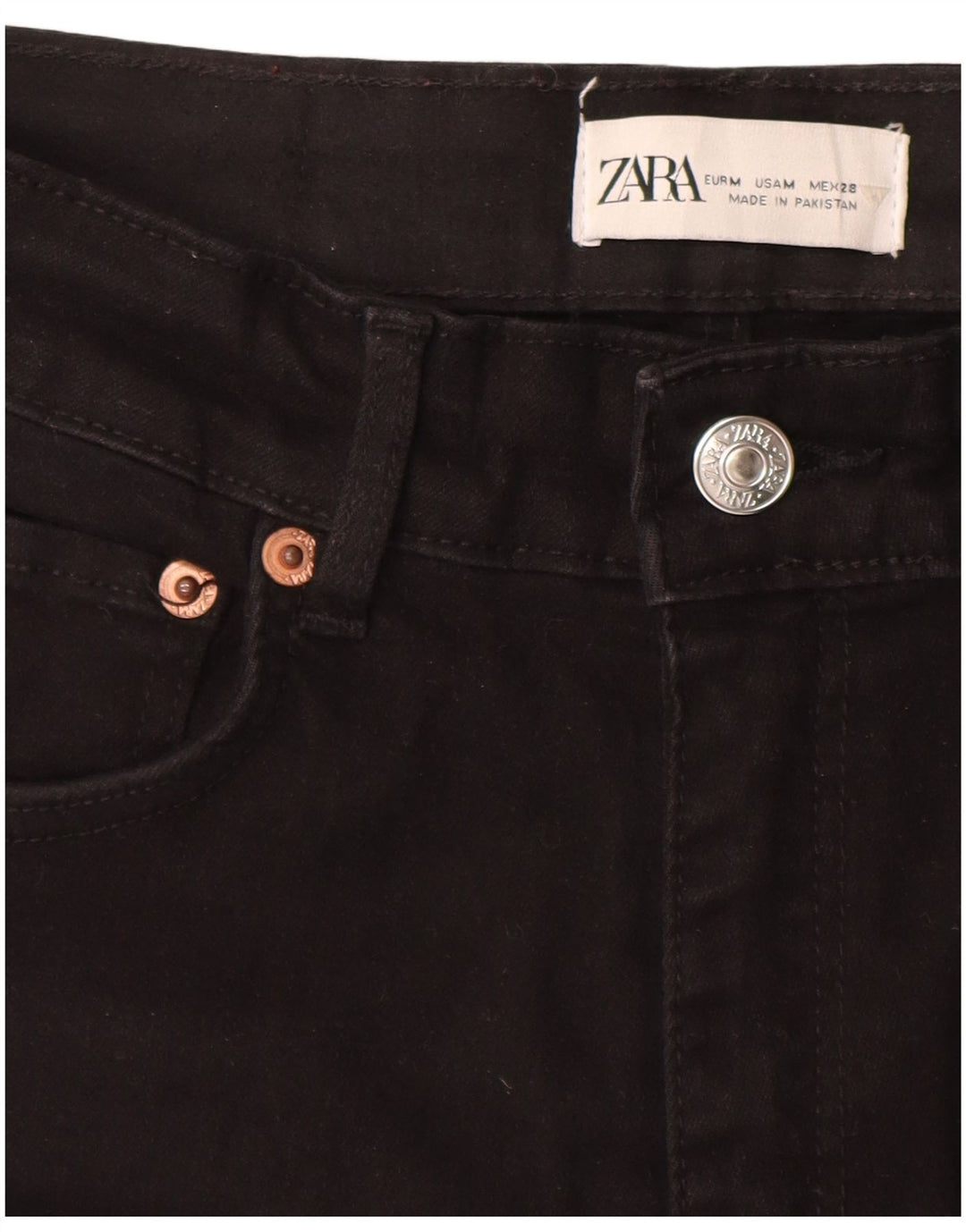 Vaqueros Zara Mujer Skinny Medium W28 L28 Negro