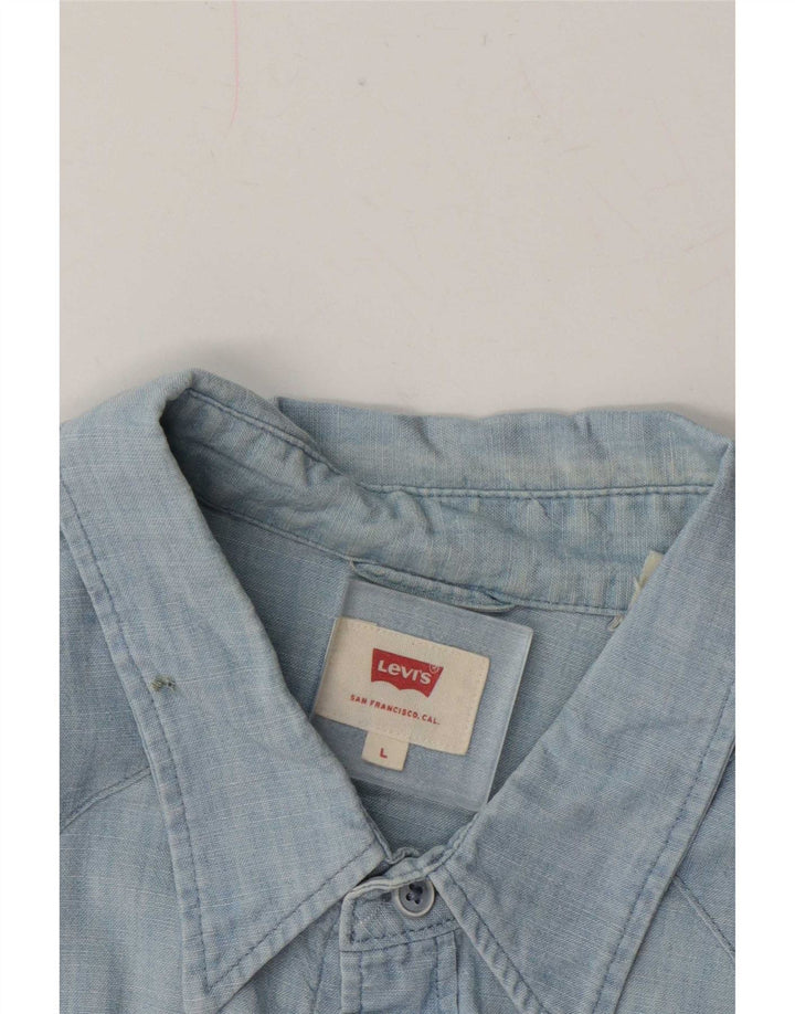 Camisa Levi's para hombre grande azul