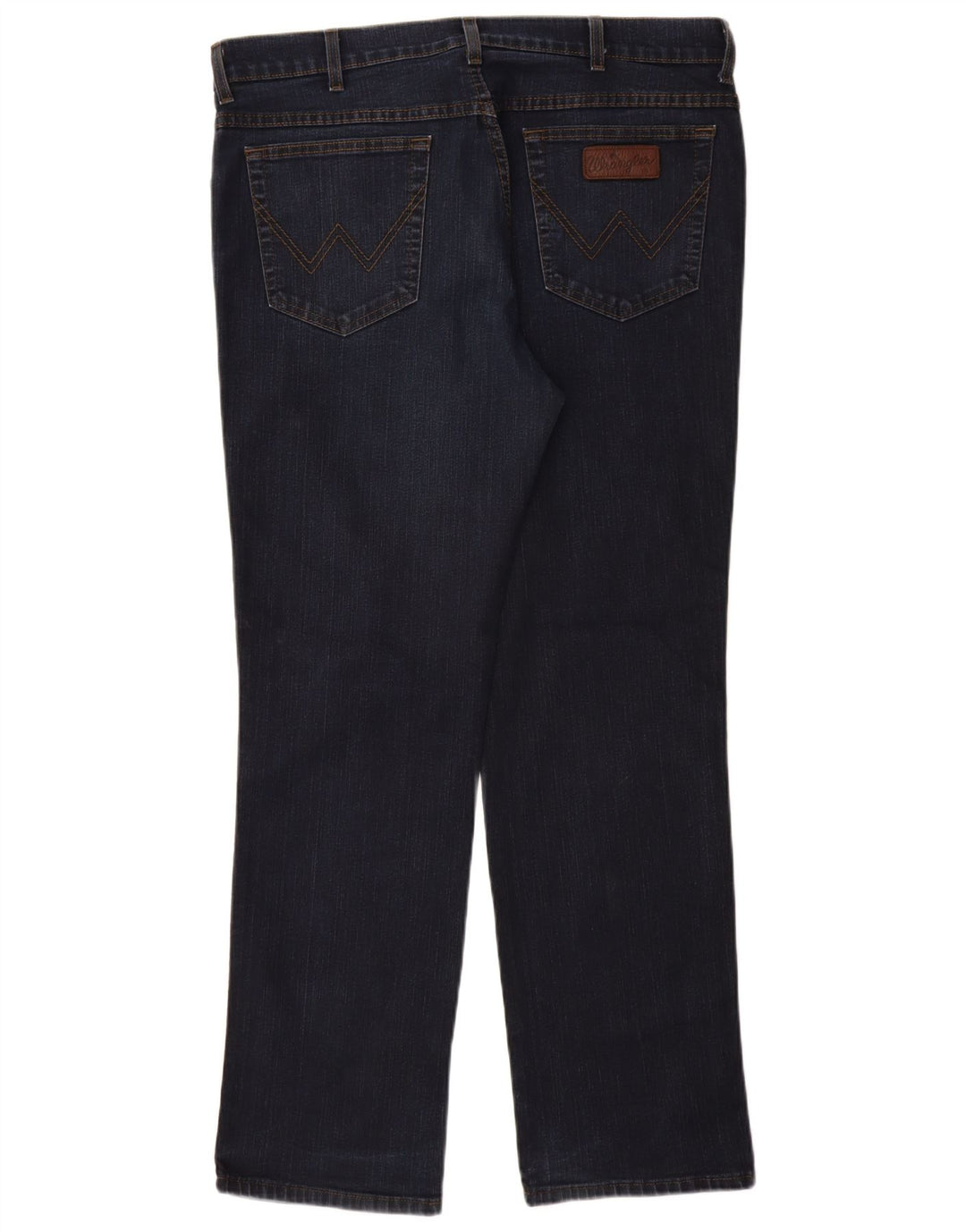 Wrangler Vaqueros rectos elásticos Texas para hombre W38 L32 Algodón azul marino