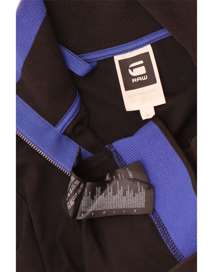 G-Star Chaqueta superior de chándal con gráfico para mujer UK 40 Mediana Algodón negro