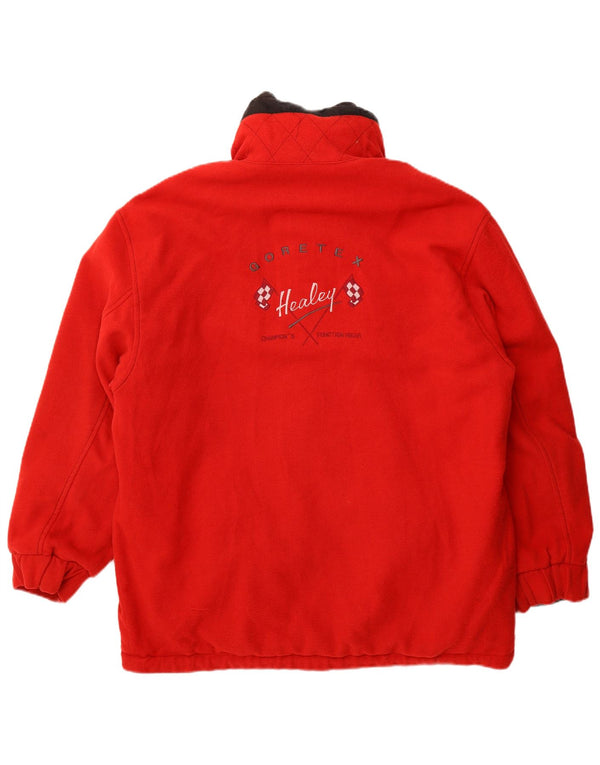 Vintage hombres Gore-Tex gráfico chaqueta reversible Reino Unido 40 poliamida roja grande