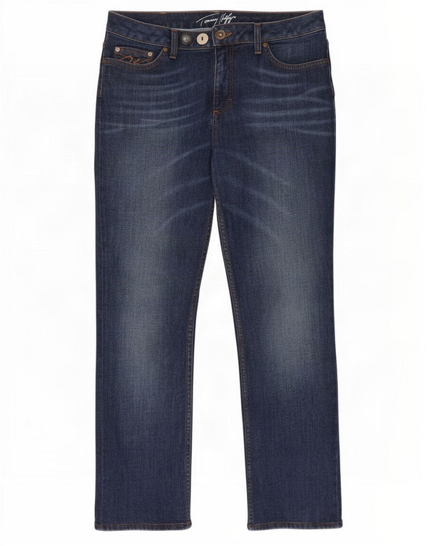 Jeans Rectos Tommy Hilfiger Mujer W32 L27 Algodón Azul Marino