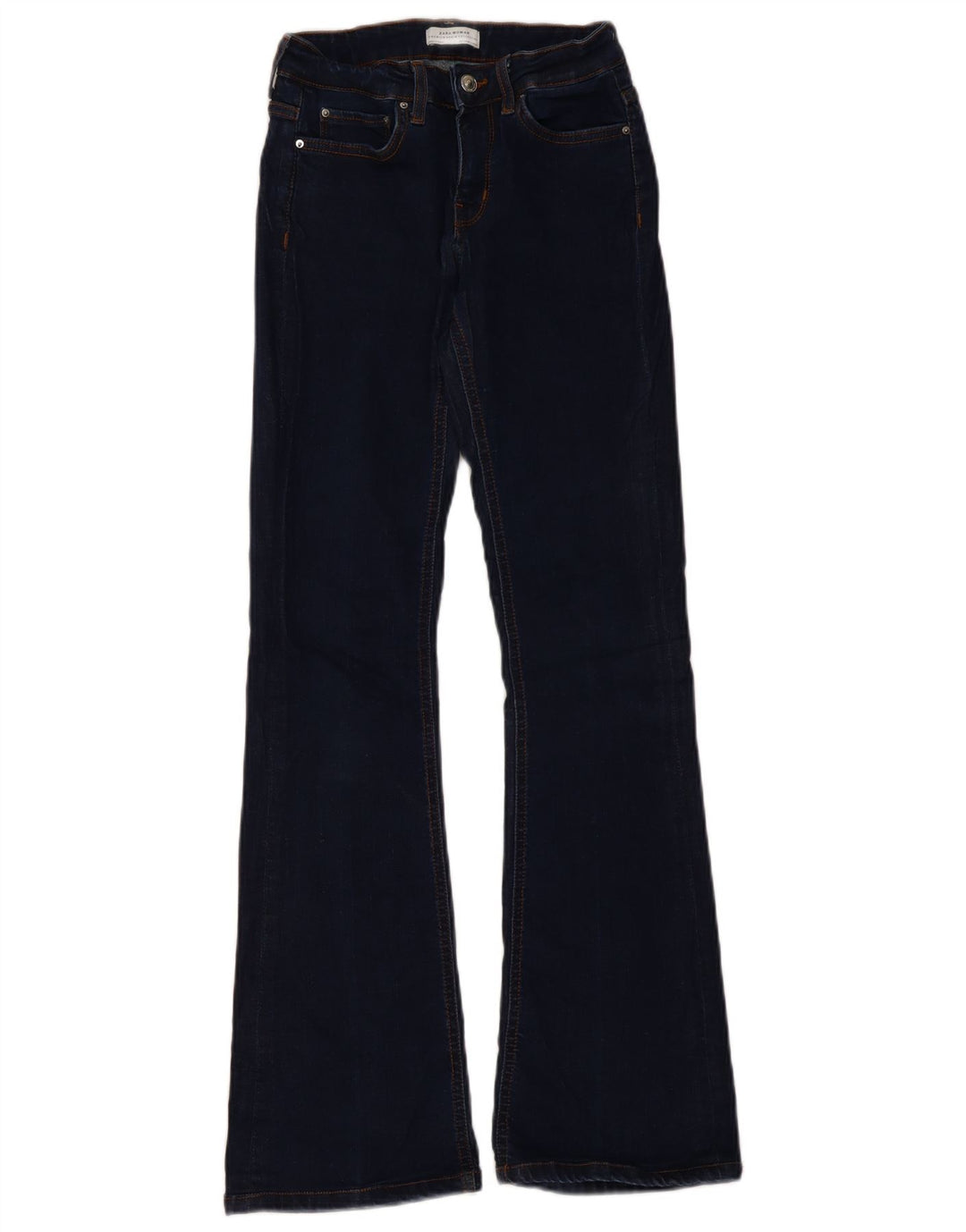 ZARA Vaqueros Acampanados Mujer EU 34 2XS W24 L31 Azul