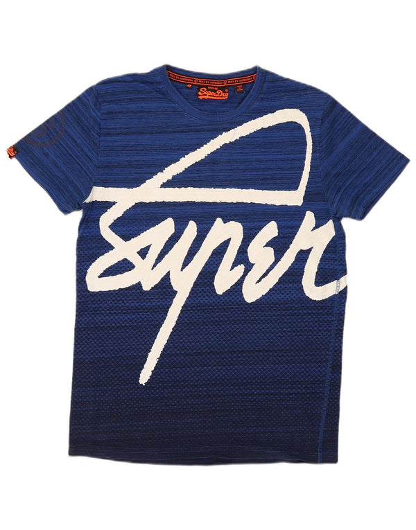 Superdry Camiseta Regular Con Gráfico De Algodón A Rayas Azul Medio Para Hombre