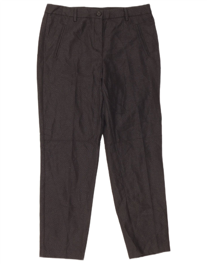 Pantalones Chinos Benetton Mujer ES 40 Mediano W32 L27 Poliéster Negro