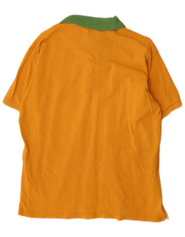 Brooksfield Polo para hombre IT 52 Large Yellow Colourblock