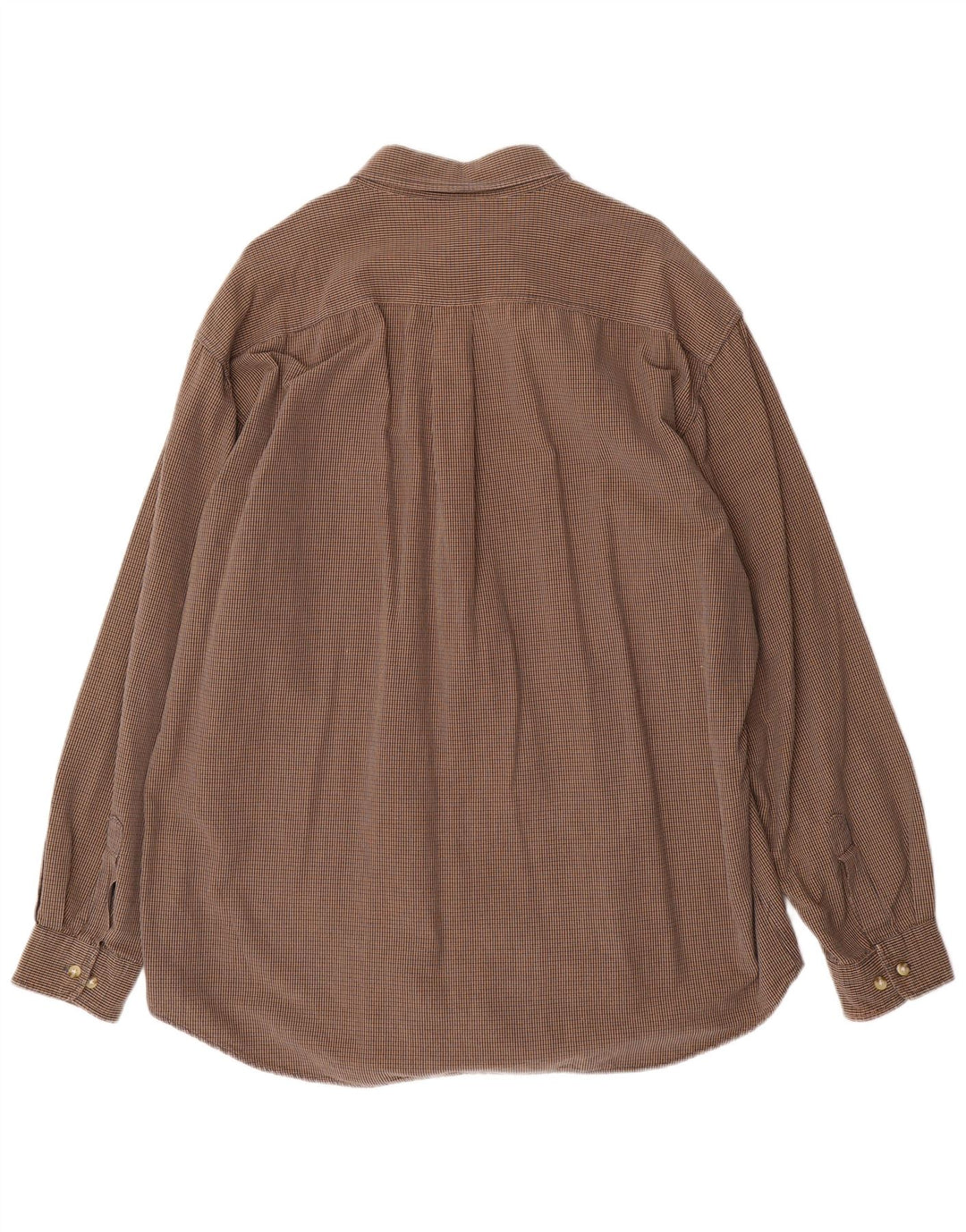 Dockers Camisa Hombre XL Marrón Cuadros Algodón