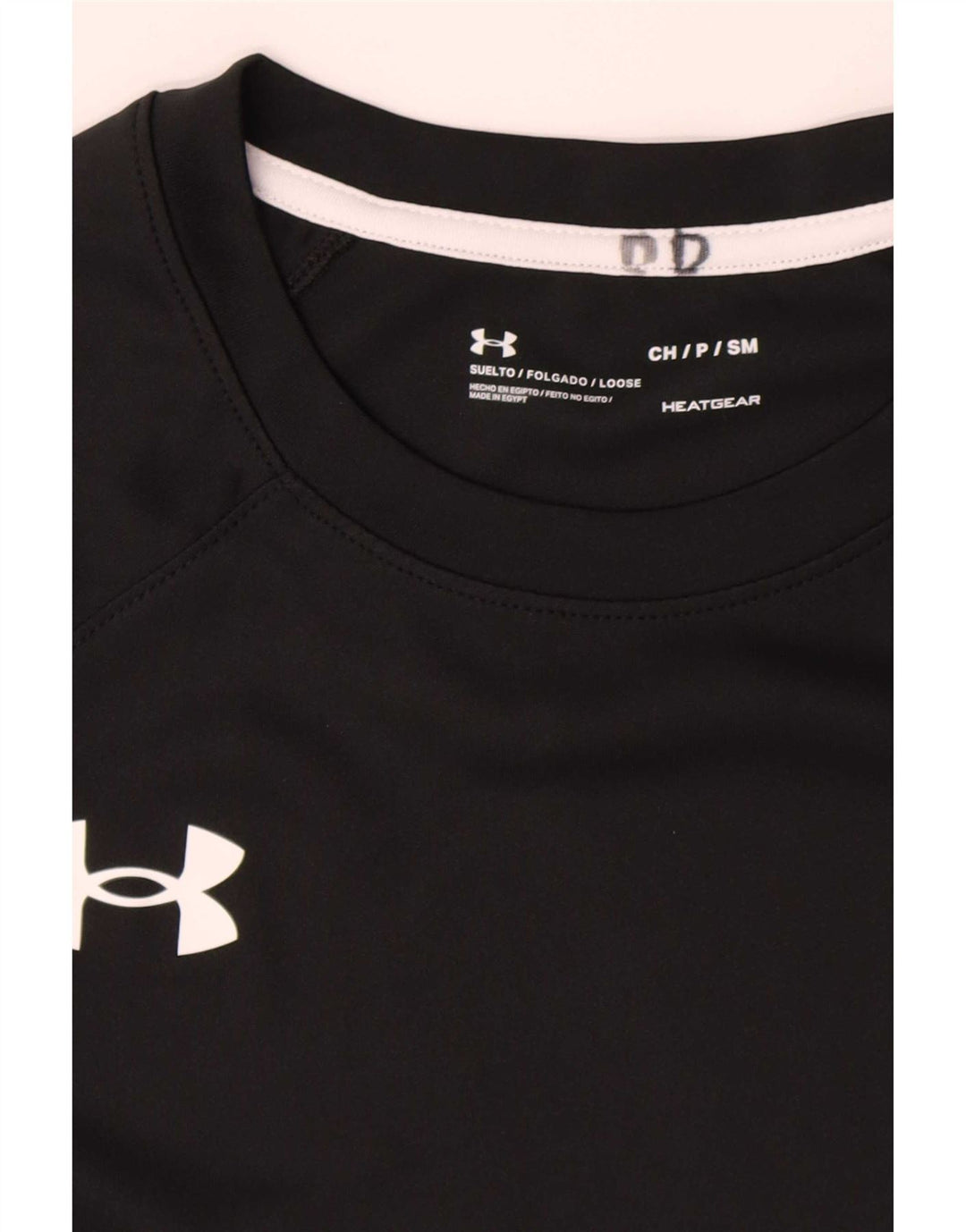 Under Armour Camiseta Heat Gear para hombre Top Small Poliéster negro