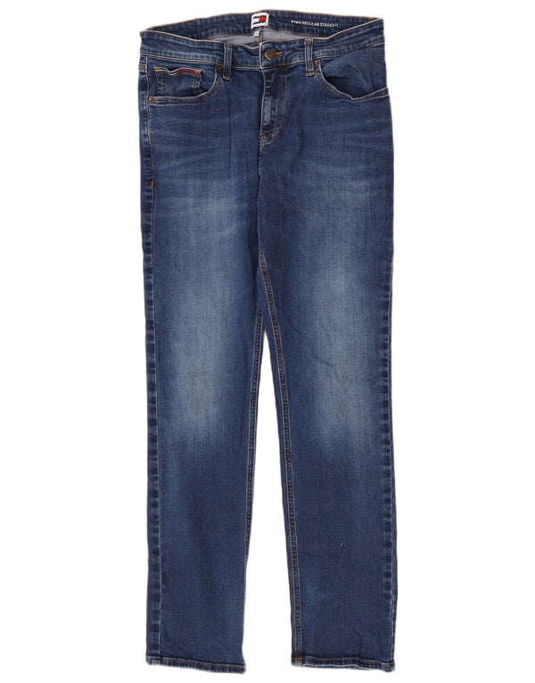 Tommy Hilfiger Vaqueros rectos regulares Ryan para hombre W32 L32 Algodón azul