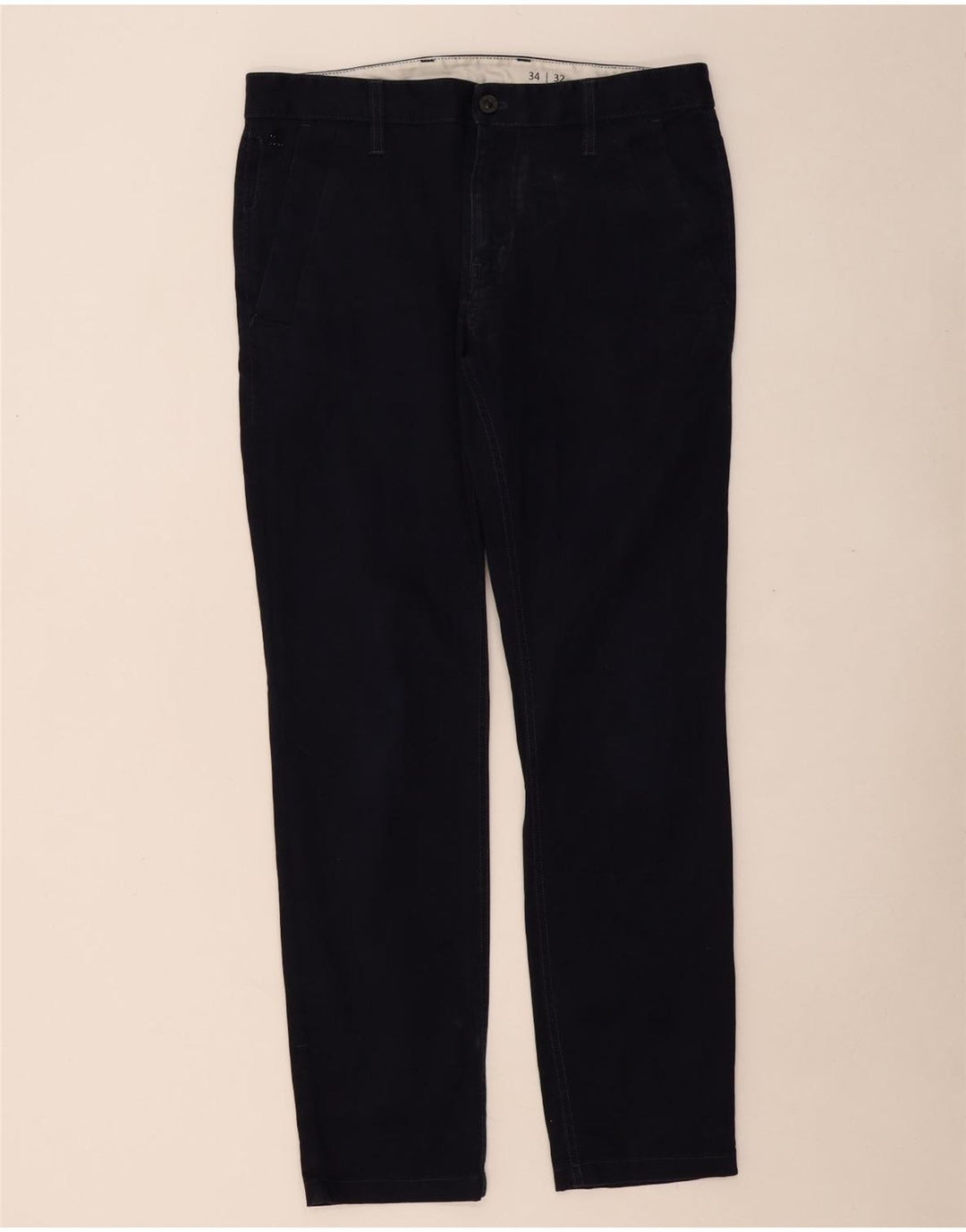 G-STAR Pantalón chino ajustado para hombre W34 L32 Algodón azul marino