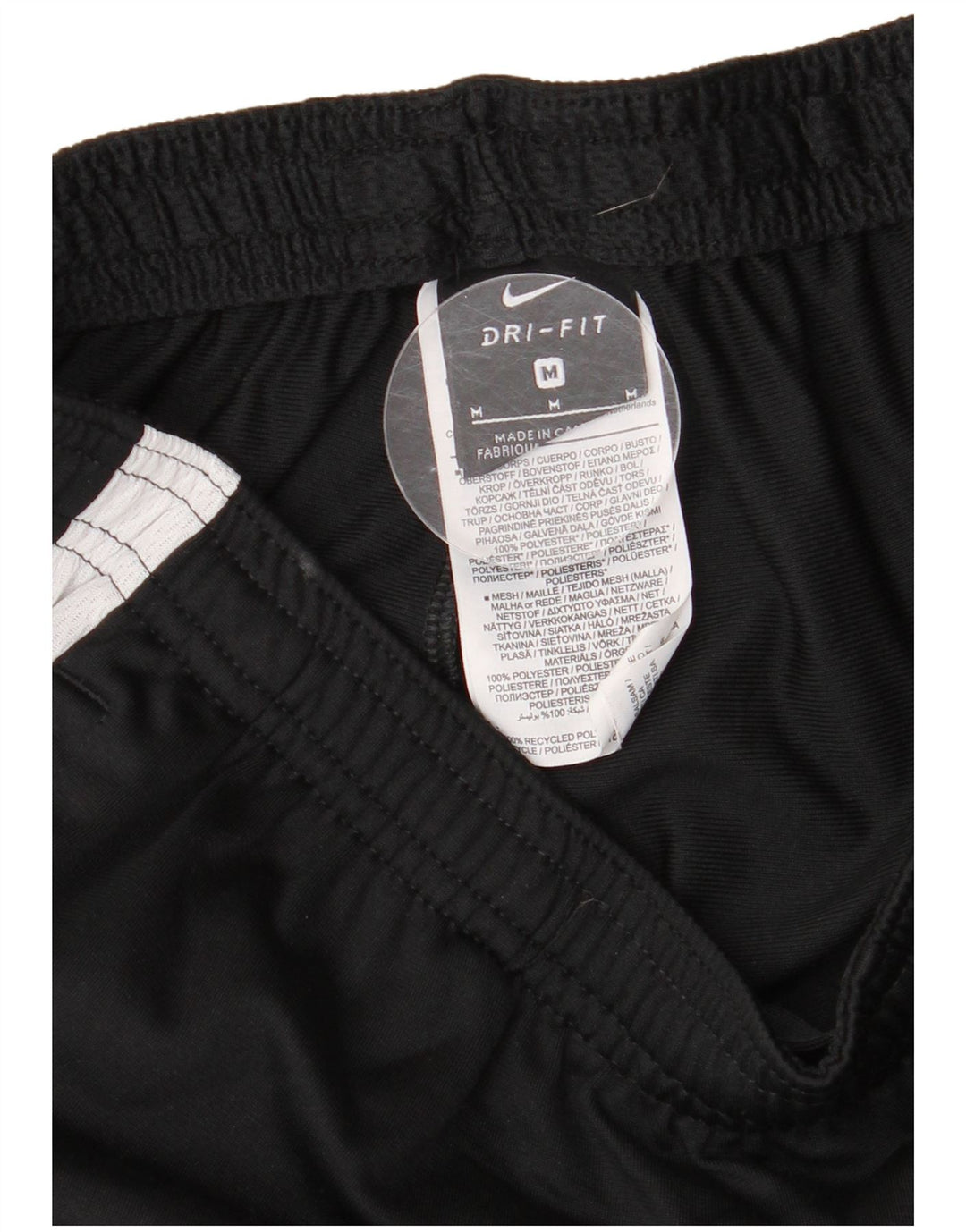 Pantalones De Chándal Nike Dri Fit Para Hombre Poliéster Color Block Negro Mediano