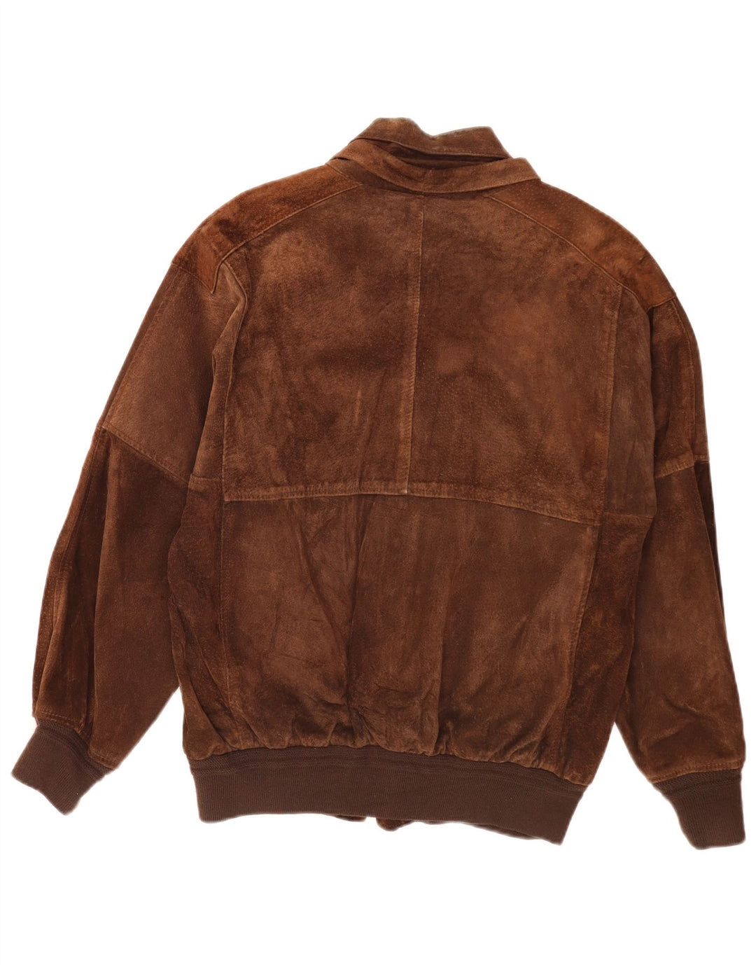 Vintage hombres ante bomber chaqueta Reino Unido 36 pequeño marrón retro