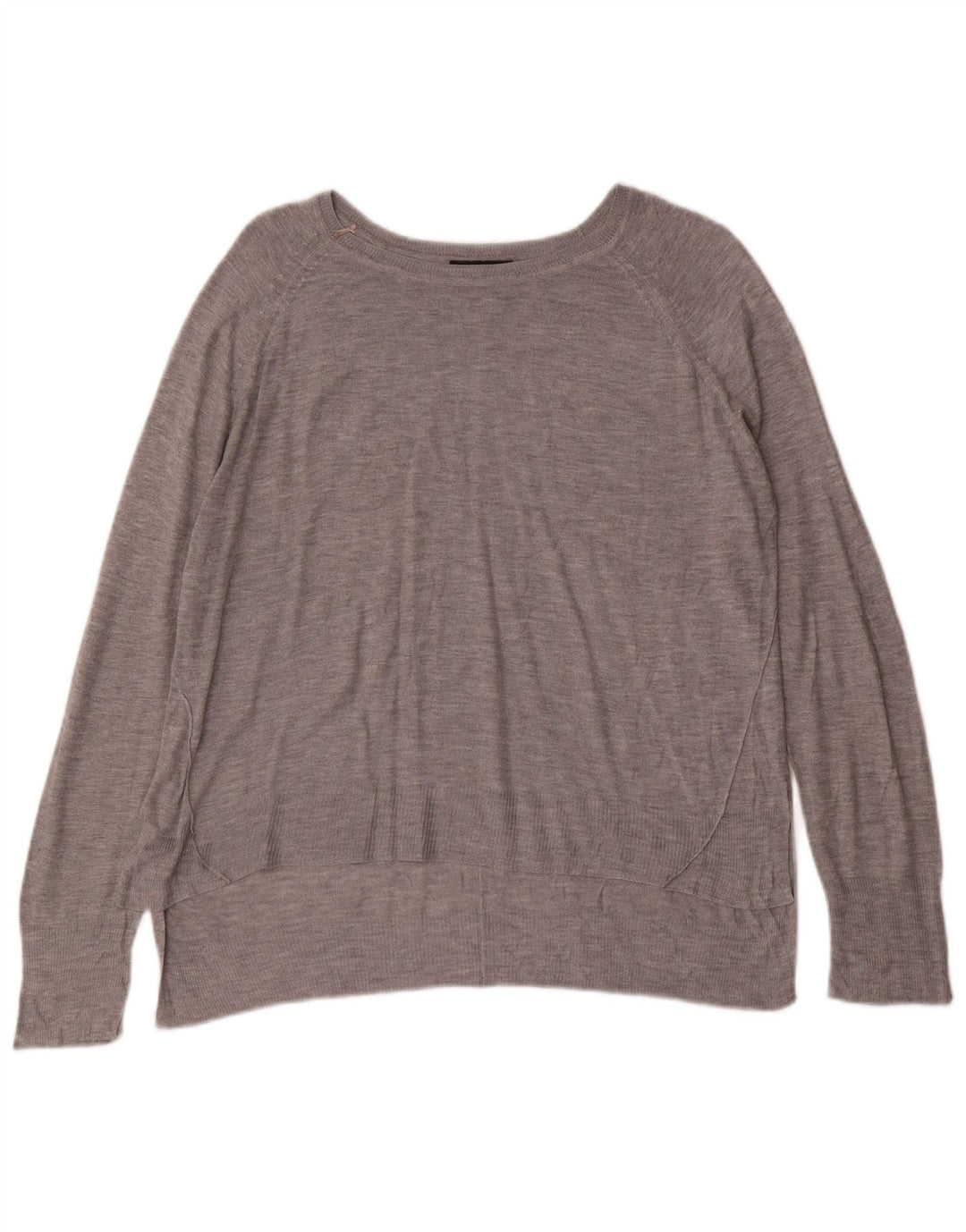 Zara - Jersey con cuello barco para mujer, talla 40, color gris medio