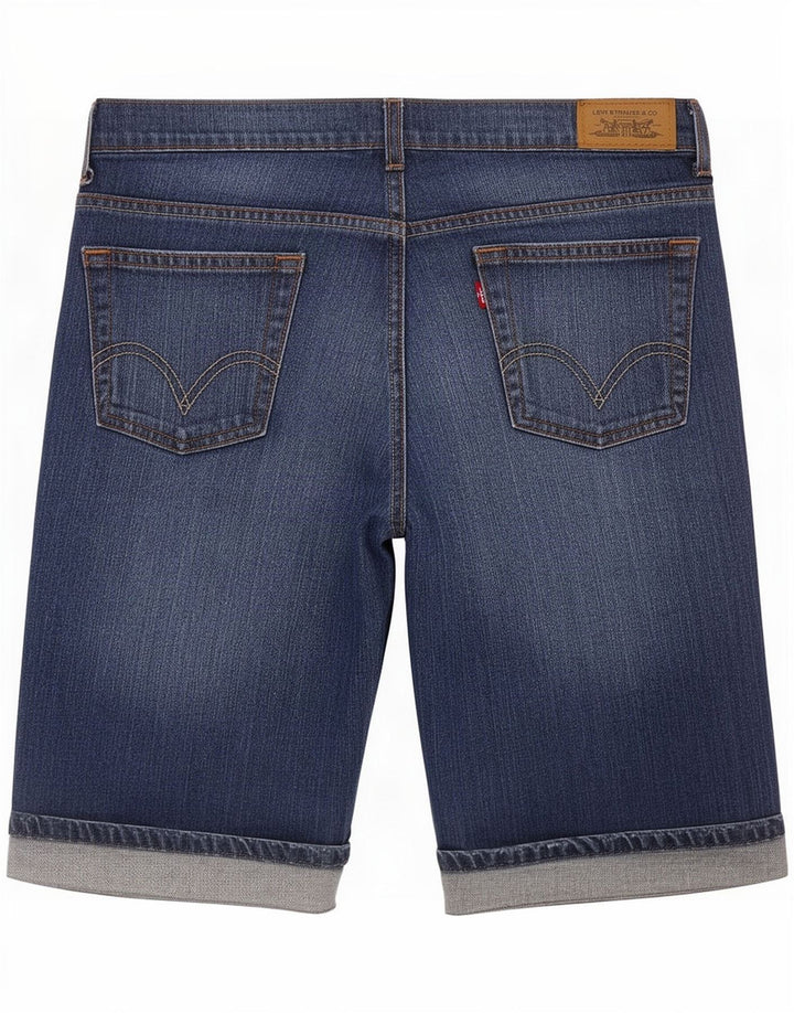 Levi's 515 pantalones cortos de mezclilla para mujer US 8 mediano W30 algodón azul