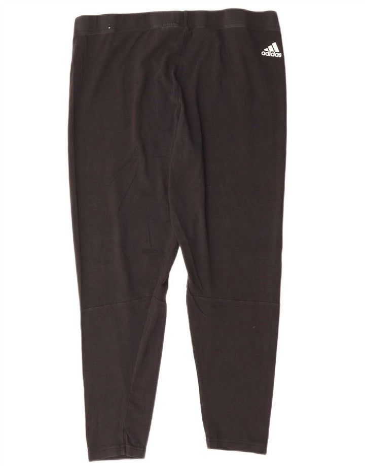 Leggings gráficos ADIDAS para mujer ES 24/26 2XL Algodón negro